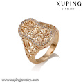 14412 moda especial nobre criativo oco forma new design 18k anel de dedo de ouro